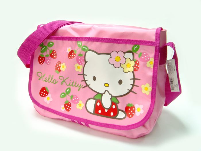 13 Brand New Hello Kitty Strawberry Messenger Shoulder Bag YELLOW 