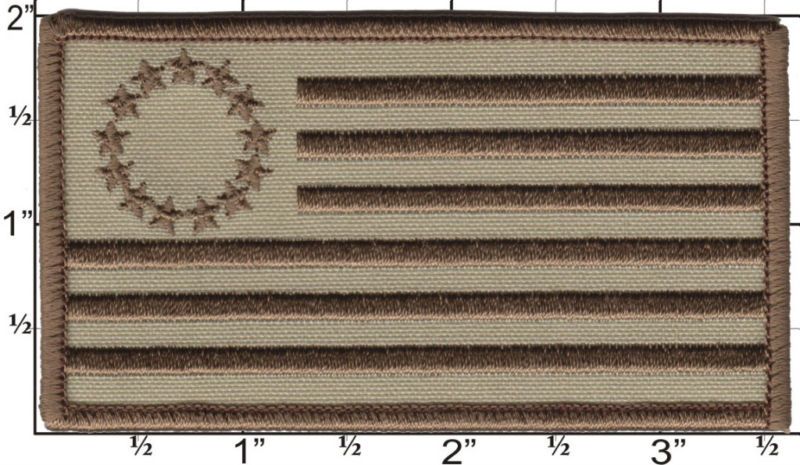 13 Star Flag Navy Seal Special Operations Desert Patch  