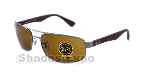 NEW RAY BAN SUNGLASSES RB3445 RB 3445 BURGUNDY 106 AUTH 805289447504 