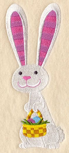FUNKY EASTER BUNNY Better Quality Embroidered Hand Towels   1 or 2 