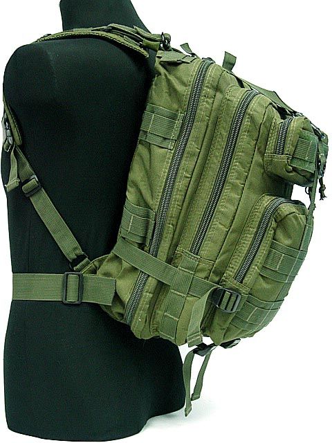 Level 3 Milspec Tactical Molle Assault Backpack Bag OD  