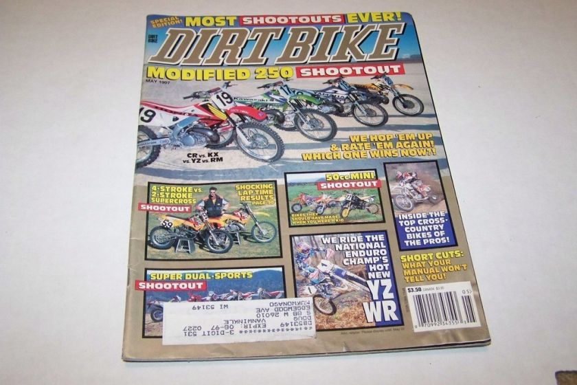 MAY 1997 DIRT BIKE dirt bike magazine  