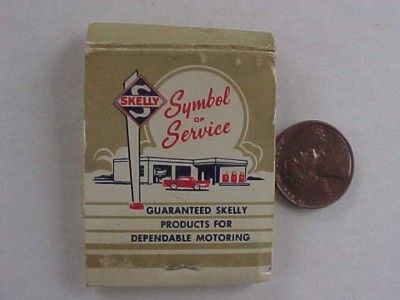   ,Illinois Skelly Gas & Oil service station matchbook food too  