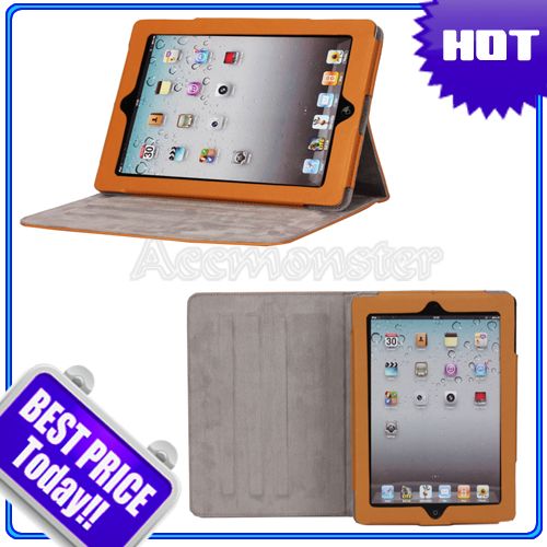 Cute Cartoon Graffitti Embossing iPad 2 Magnetic Smart Cover Leather 