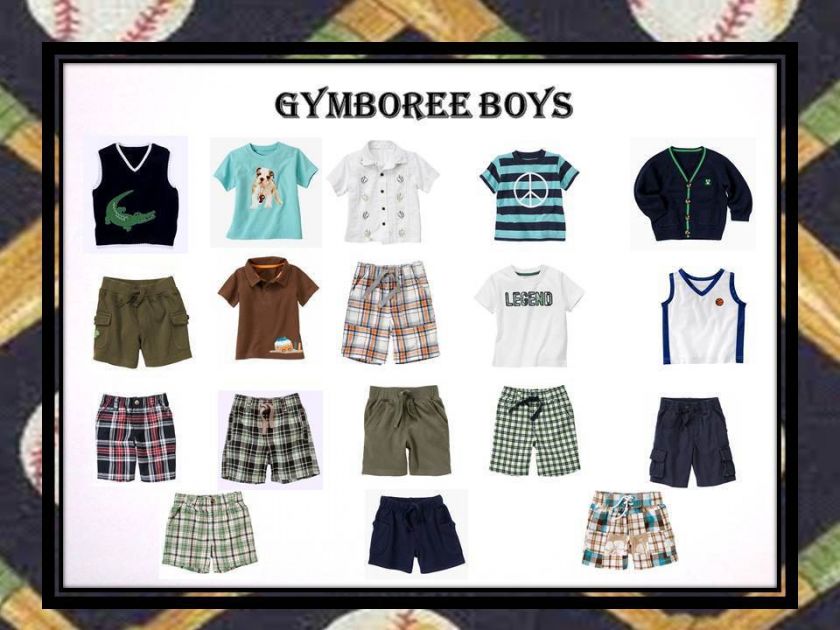 Boys lot 12 18 months GYMBOREE shirt shirts shorts sweater outfits 