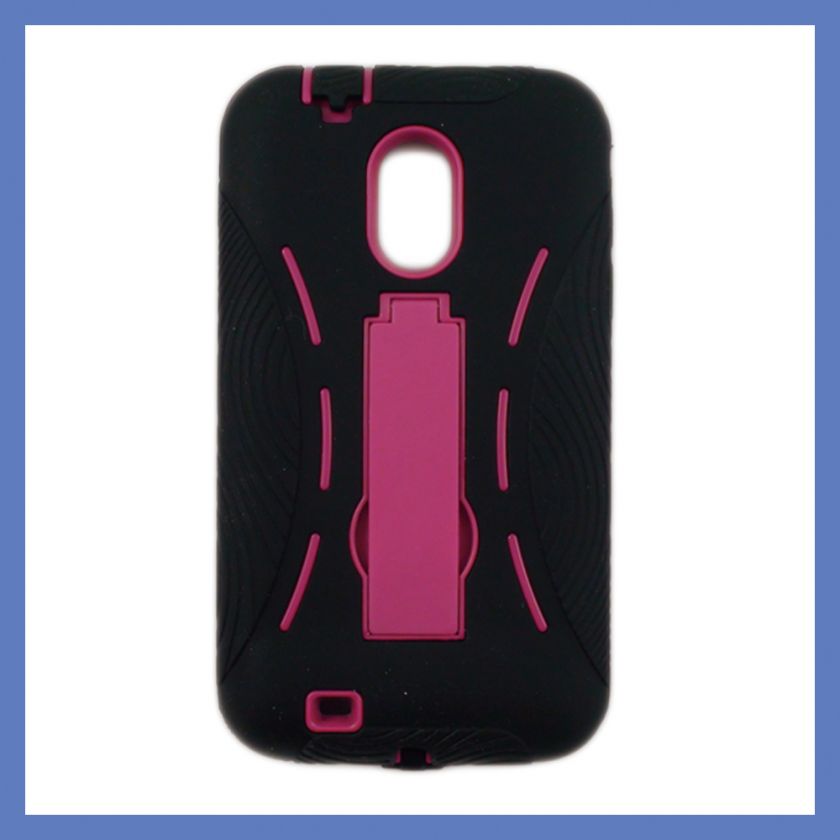 Sprint Samsung Epic 4G Touch D710 Galaxy S 2 II Hybrid Case Black Pink 