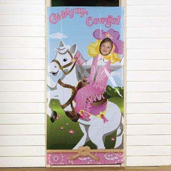 COWGIRL PHOTO PROP Western Girl Horse Party Pink Kids Birthday 