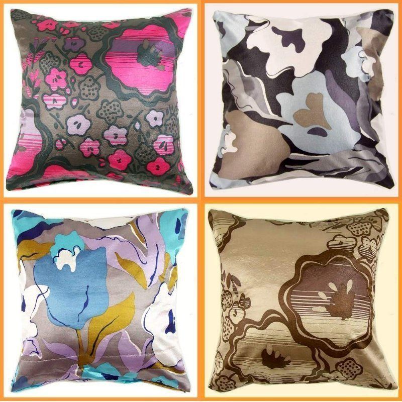 Home Decor Colorful Lily Floral Throw Pillow Case Cushion Cover Square 