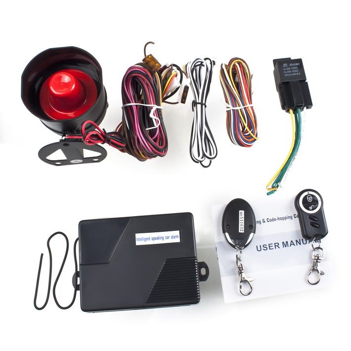   speaking car auto Automatic arming alarm system voice warning  