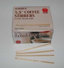 Wooden Coffee Stir Sticks Wood Coffee Stirrers 713094001562 