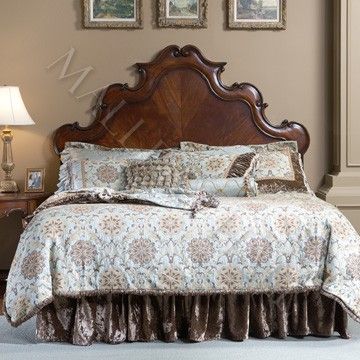 Mahogany Queen Headboard Intricate Carvings Also King  