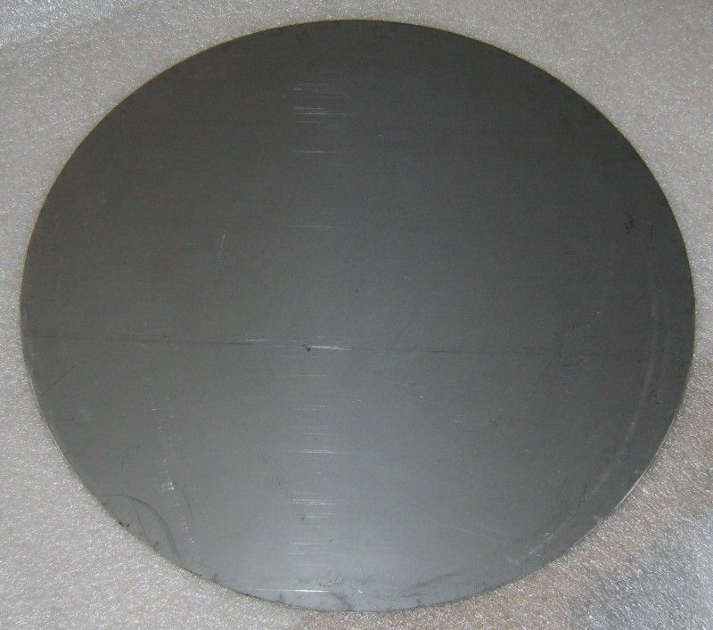 stainless steel sheet metal disc, 8.25 dia x 0.0321  